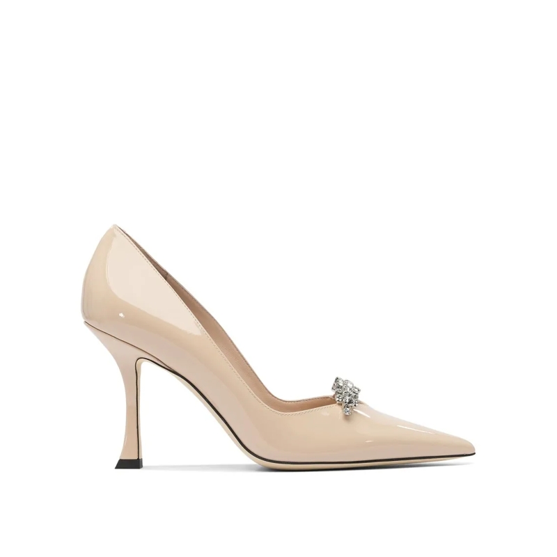 Jimmy Choo Pumps Pointed Toe Heeled Shoes Neutrals