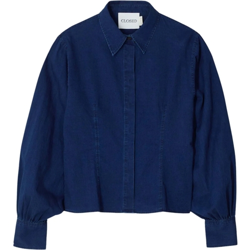 Closed Blusen Closed Cropped Blouse Blouses Donkerblauw C94336-1 blau