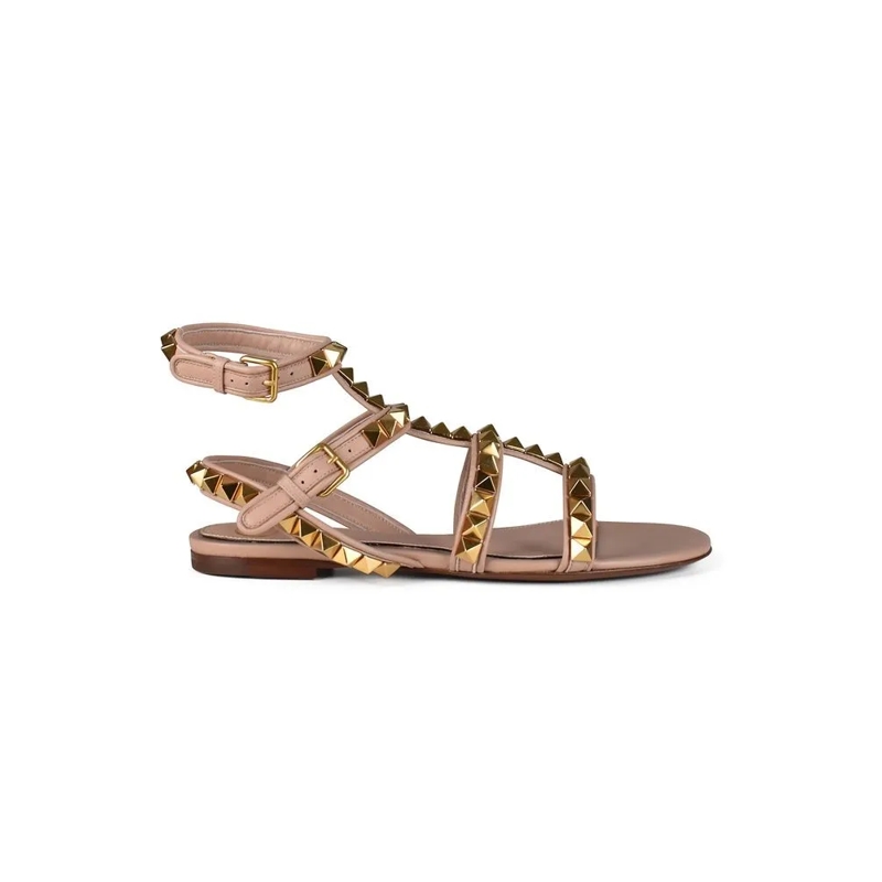 Valentino Garavani Sandalen Rockstud Sandals Brown