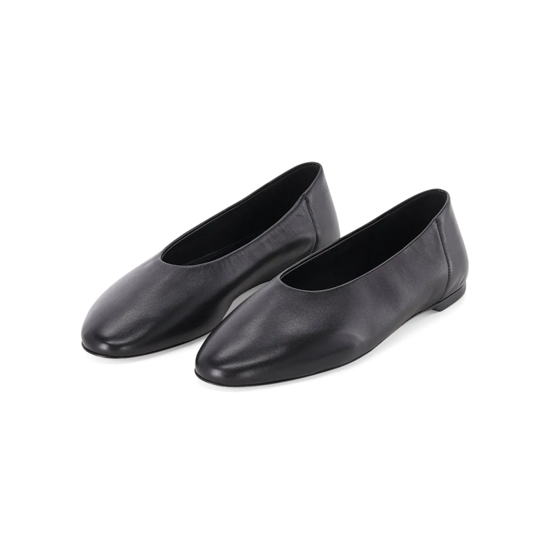 TOTEME Ballerines Ballerinas aus Leder schwarz