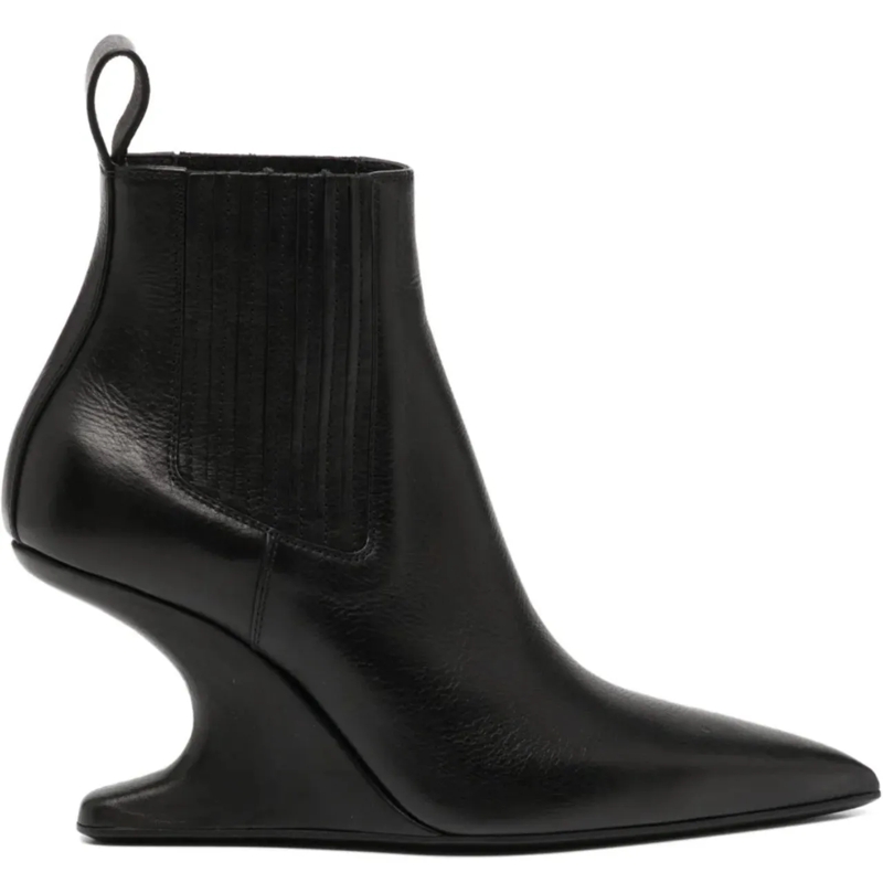 Rick Owens Bottes Ankle Sharp Black schwarz