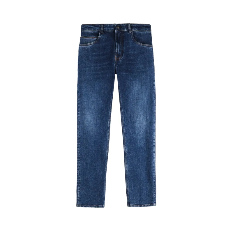 Fay Jeans Five-Pocket Royal Blue Denim Jeans Blue
