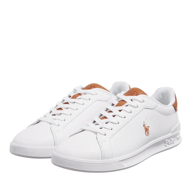 Polo Ralph Lauren Low-Top-Sneaker Hrt Ct II Sneakers High Top Lace White/Tan