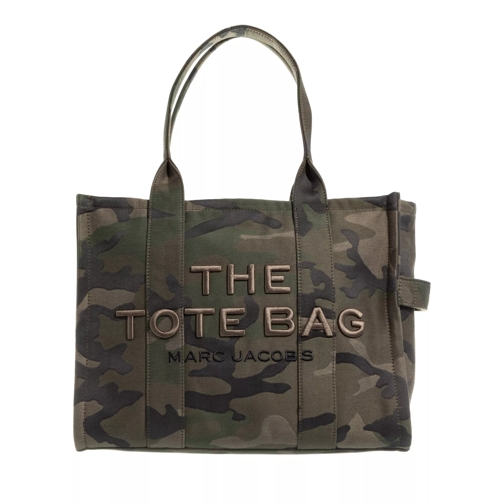 Marc Jacobs The Large Como Jacquard Tote Bag Green Rymlig shoppingväska