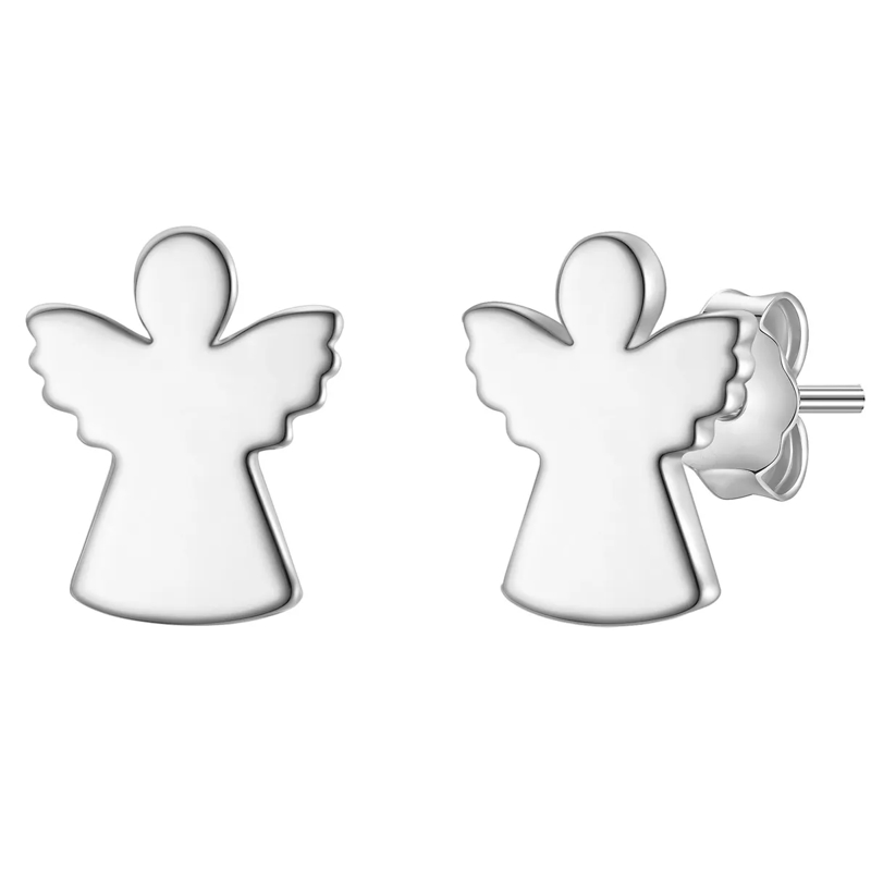 Glanzstücke München Ohrstecker Sterling Silber Ohrstecker Engel silber