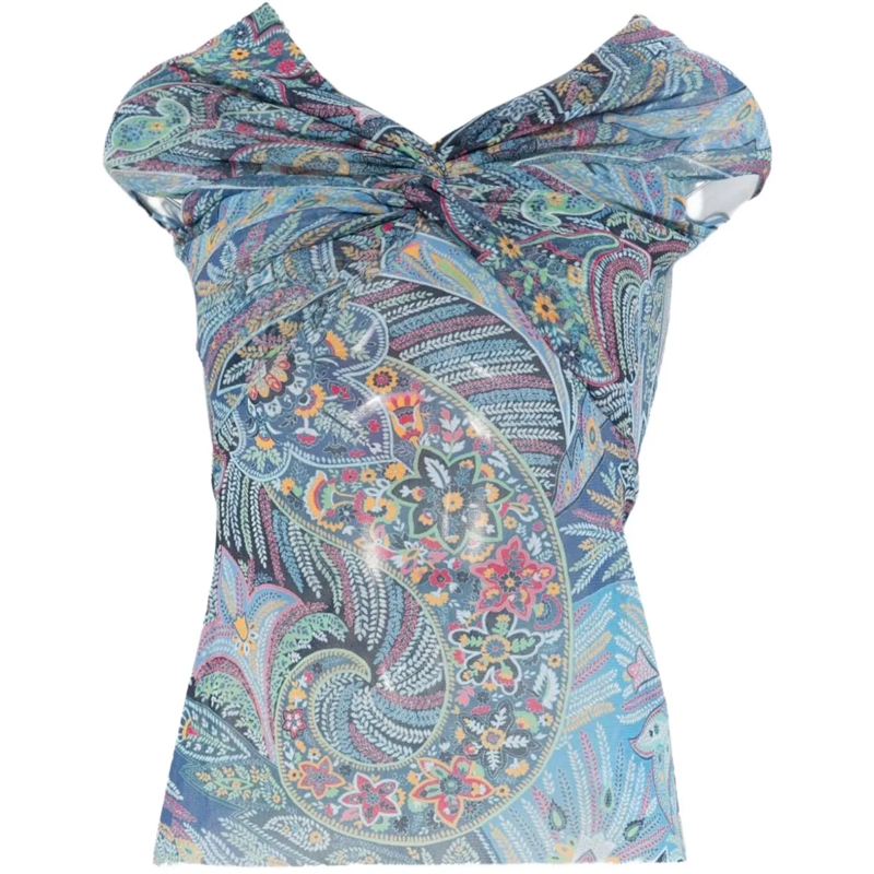 Etro Top Top Clear Blue hellblau