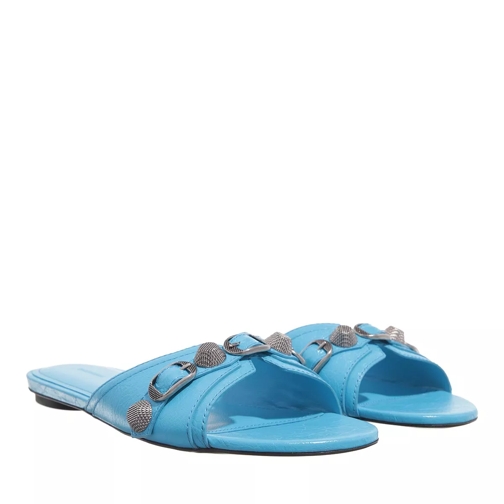 Balenciaga Cagole Sandals Blue Slip-in skor