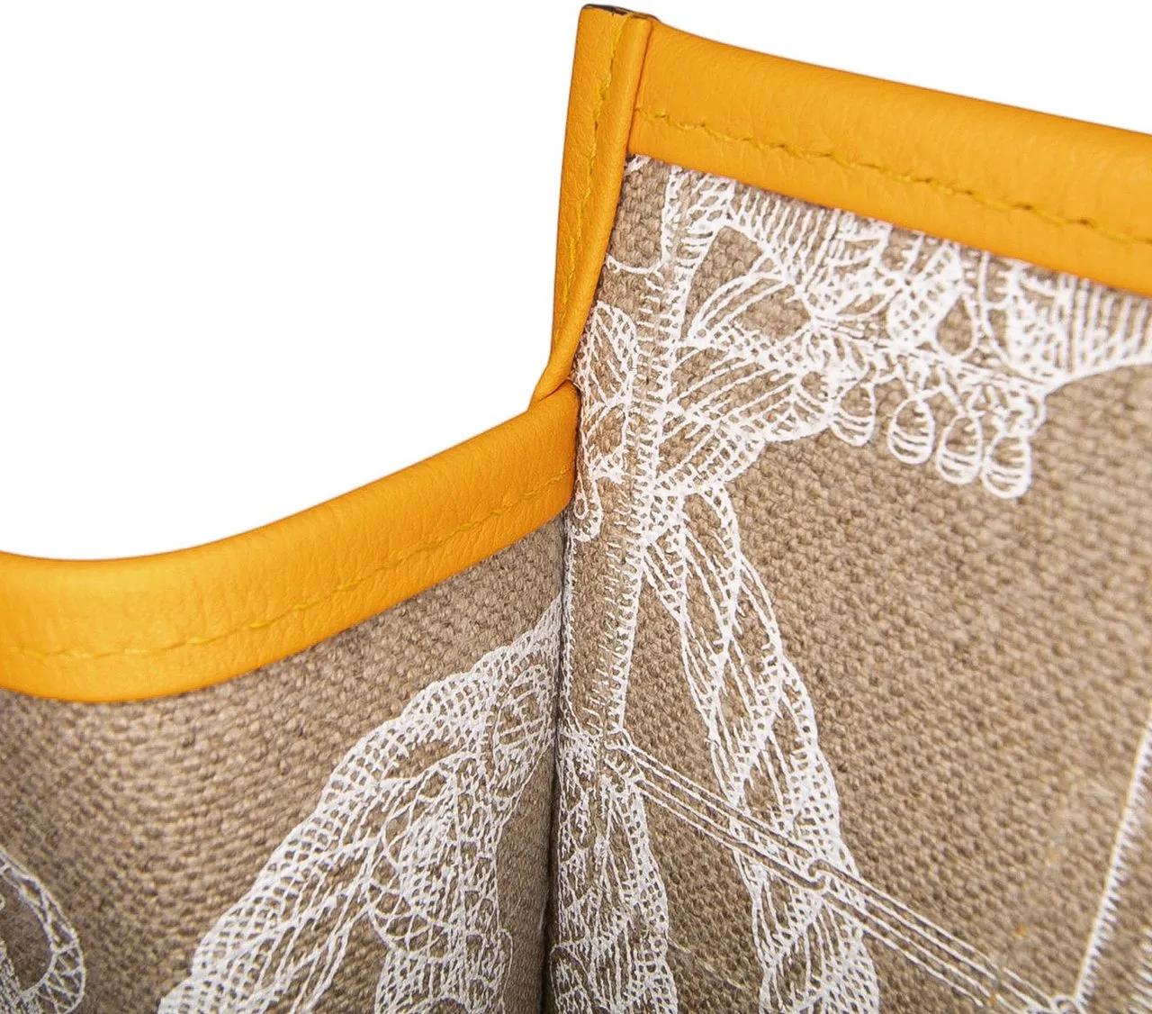 Thumbnail - Hermès Shopper - Evergrain and Toile Petit H Bell Tote - Gr. unisize - in Gelb - für Damen