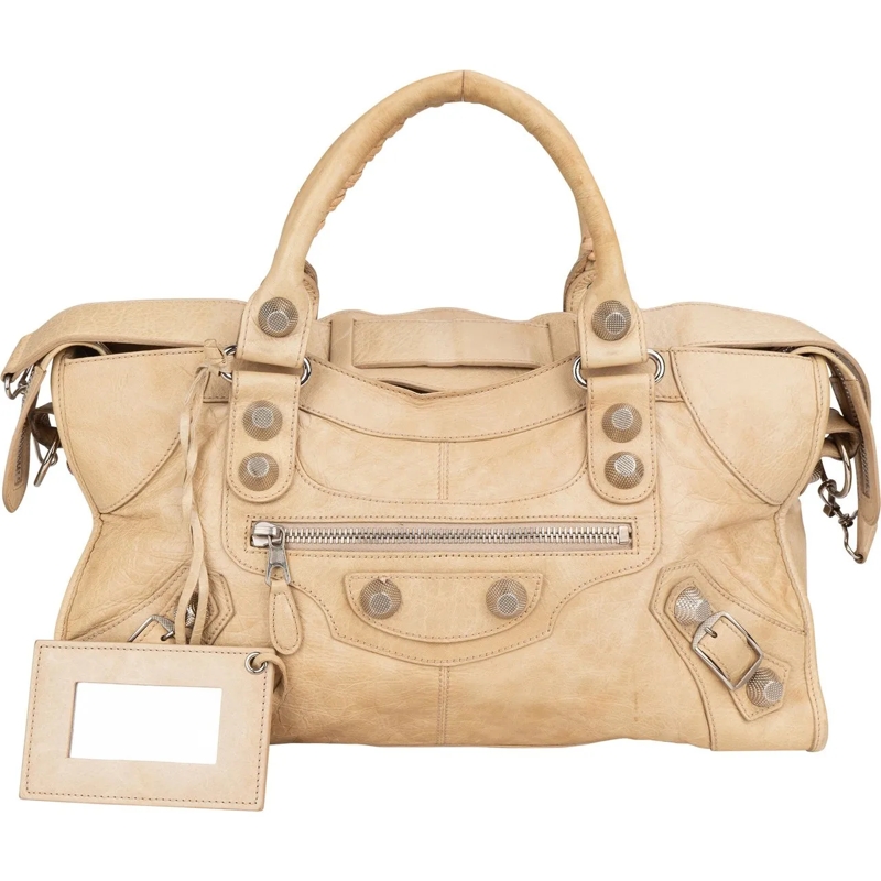 Balenciaga Tote Balenciaga Classic Leather City Handbag beige