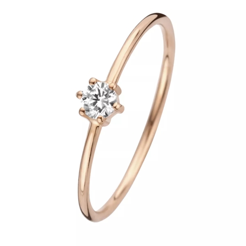 Isabel Bernard La Concorde Abelle 14 Karat Ring With Zirconia Rose Gold Ring