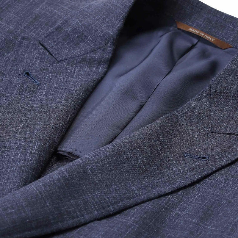 Canali Anzugkombination Zweiteiliger Anzug Kei aus Wollmix blau(Image 4)