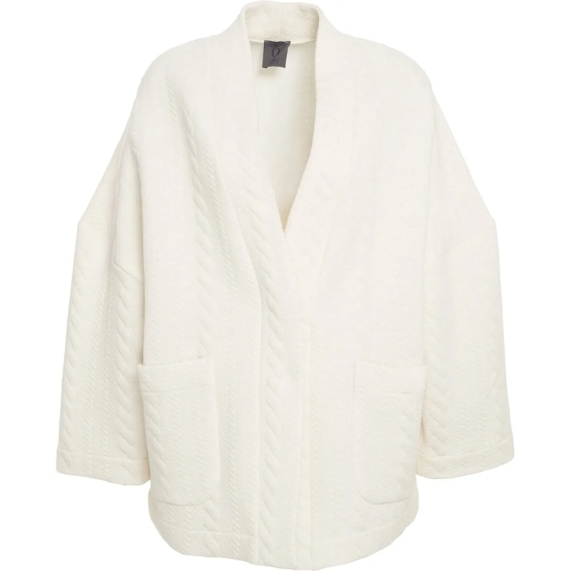 Oblo Unique  Cardigan oversize weiß