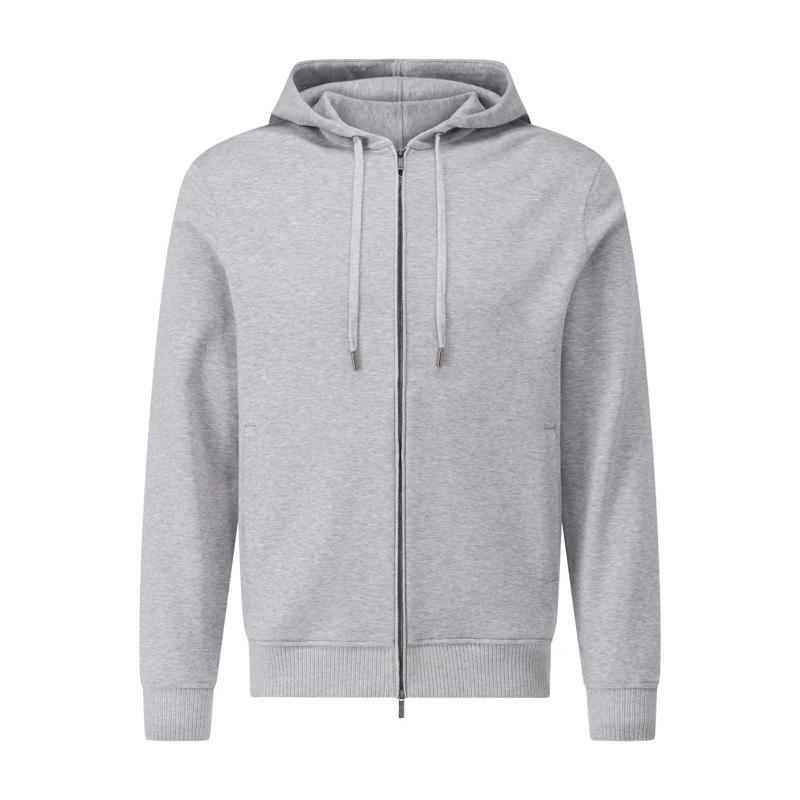 Maurizio Baldassari Veste de transition Sweatjacke mit Kapuze grau