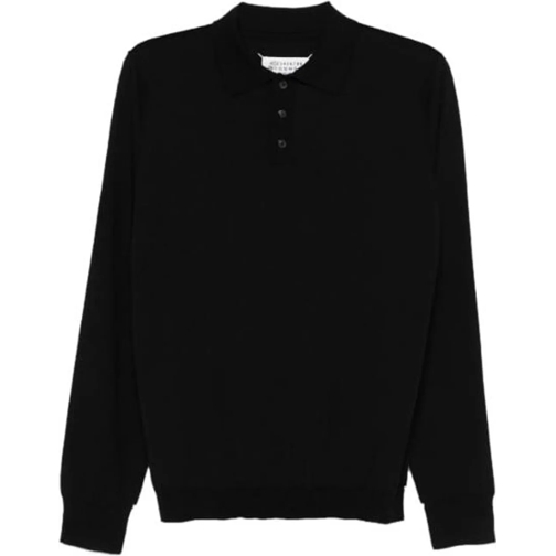 Maison Margiela T-shirts Polo Shirt Black schwarz