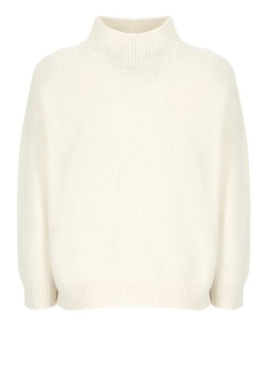 Vanise - Ivory Vanisè Wool And Cashmere Sweater - Größe 44 -