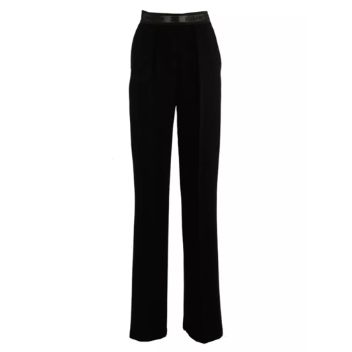 Elisabetta Franchi Black Trousers With High-Quality Polyester Fabric Black Pantaloni