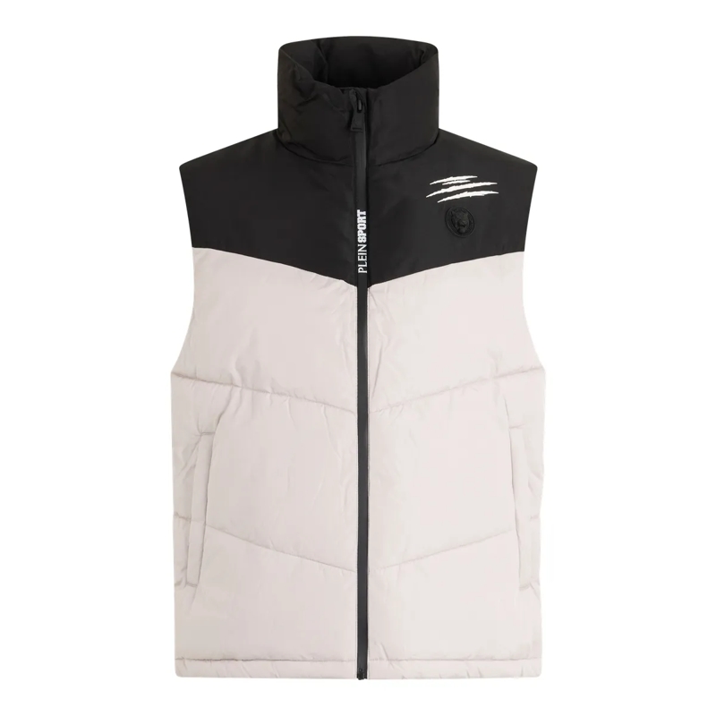 Plein Sport Weste Kurze Weste beige