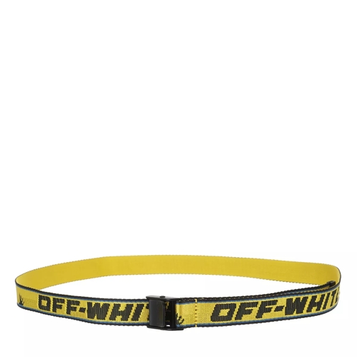 Off-White New Logo Mini Industrial Belt  Yellow Black Webgürtel