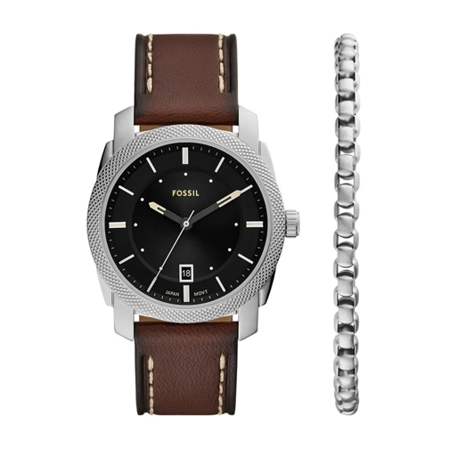 Fossil Chronographe Machine Geschenkset Silber