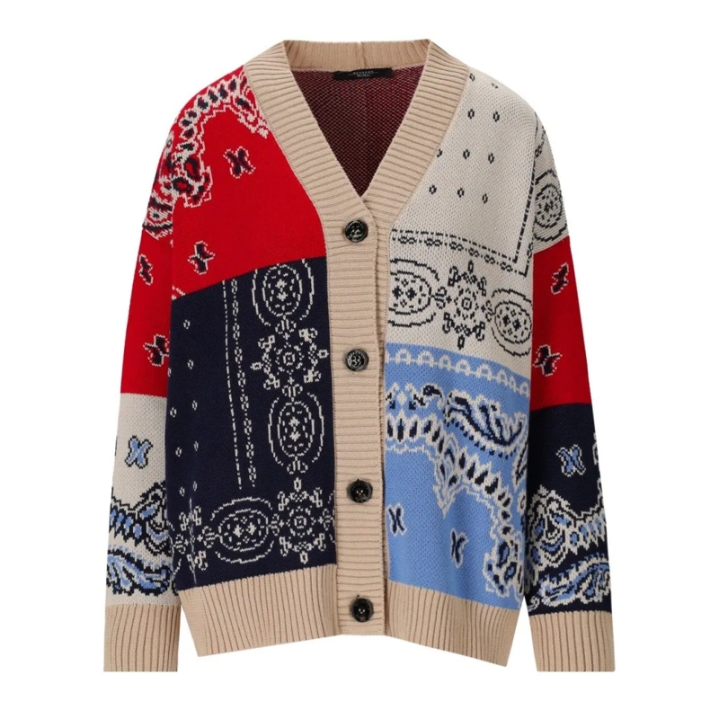 Max Mara Vest Baobab Multicolor Cardigan Multicolor