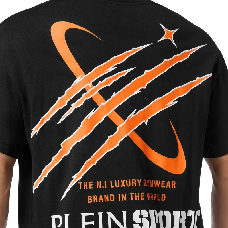 Plein Sport T-Shirt T-Shirt Rundhalsausschnitt Ss Scratch schwarz(Image 5)