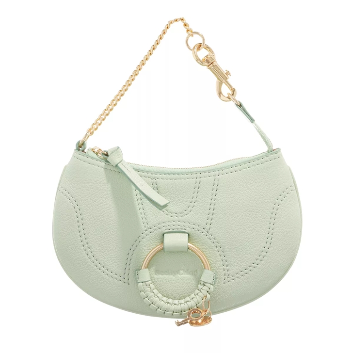 See By Chlo Hana Leather Shoulder Bag Pastel Green Pochette