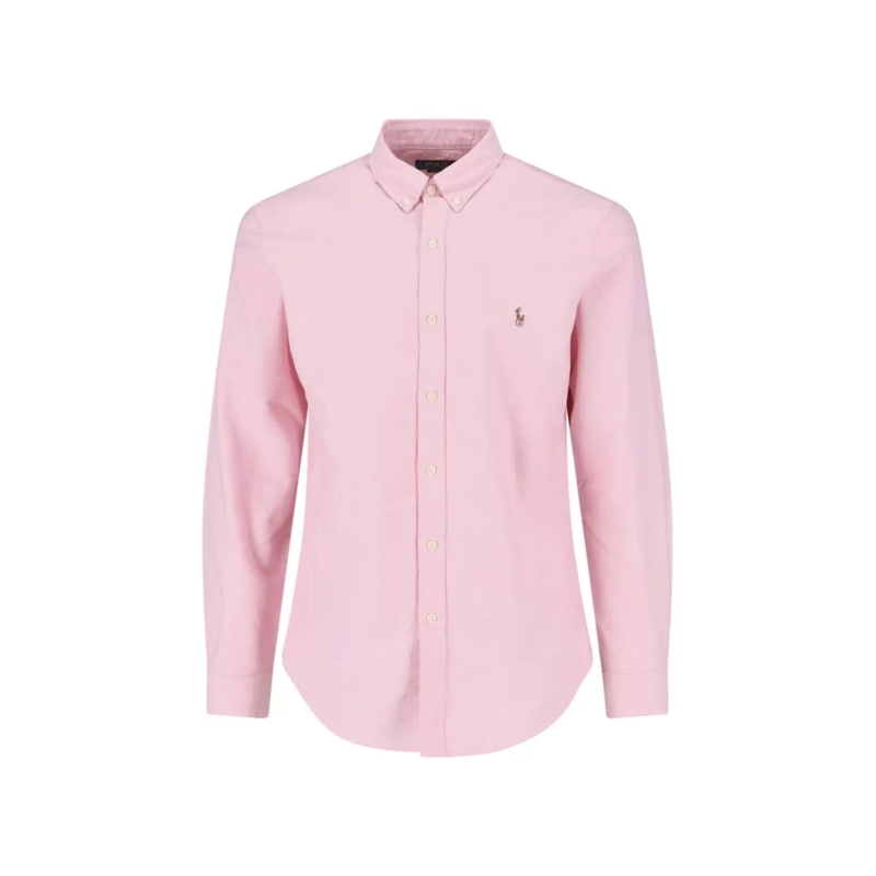 Polo Ralph Lauren Overhemd Tailored Pink Shirt With Classic Collar And Button Pink