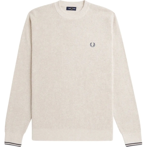 Fred Perry Pullover Fred Perry Waffle Stitch Jumper beige