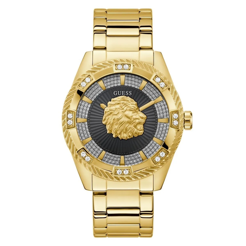 Guess Automatikuhr Quarz-Analoguhr Beast gold