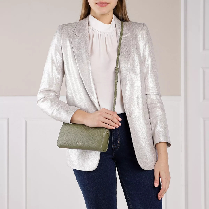 AIGNER Pochette Ivy Handle Bag Moss Green(Image 2)