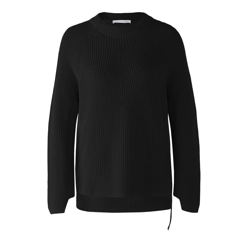 Oui Sweatshirt Pullover RUBI schwarz