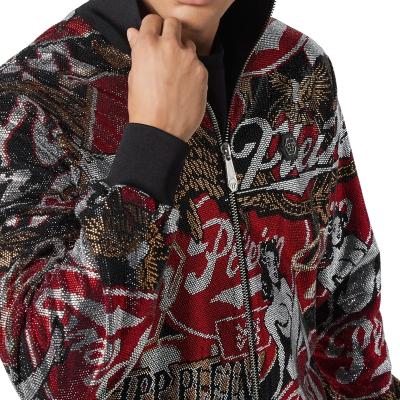 Philipp Plein Daunenjacke Jogging Jacket Embellished schwarz(Image 5)