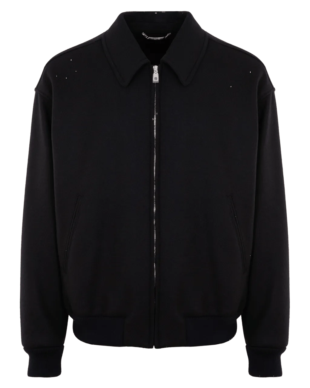 Thumbnail - Dolce&Gabbana - Heren Woolblend Bomber BackTag Zwart - Größe 52 - blue