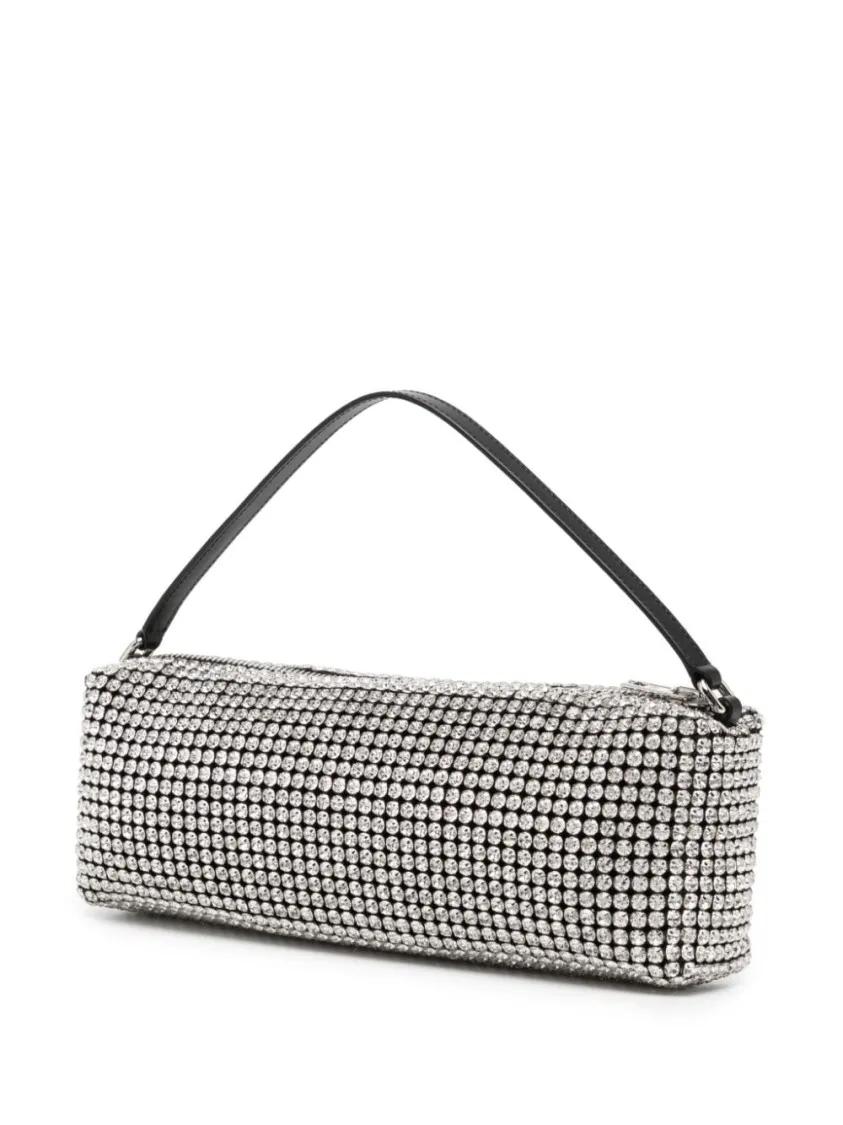 Alexander wang Hobo bags Diamond-Patterned Heiress Shoulder Bag in grijs