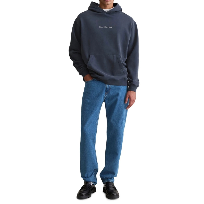 Marc O´Polo  Hoodie, LSL Print, Relaxed Fit 1er Pack dunkel-blau(Image 4)