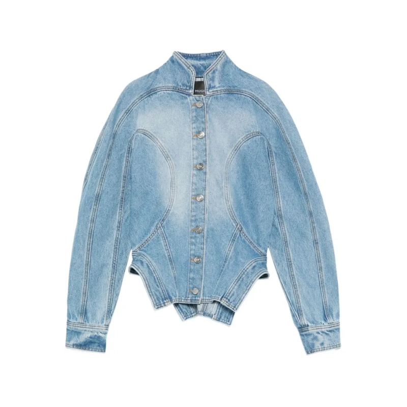 Mugler Jeansjacke Medium Blue Denim Jacket Blue