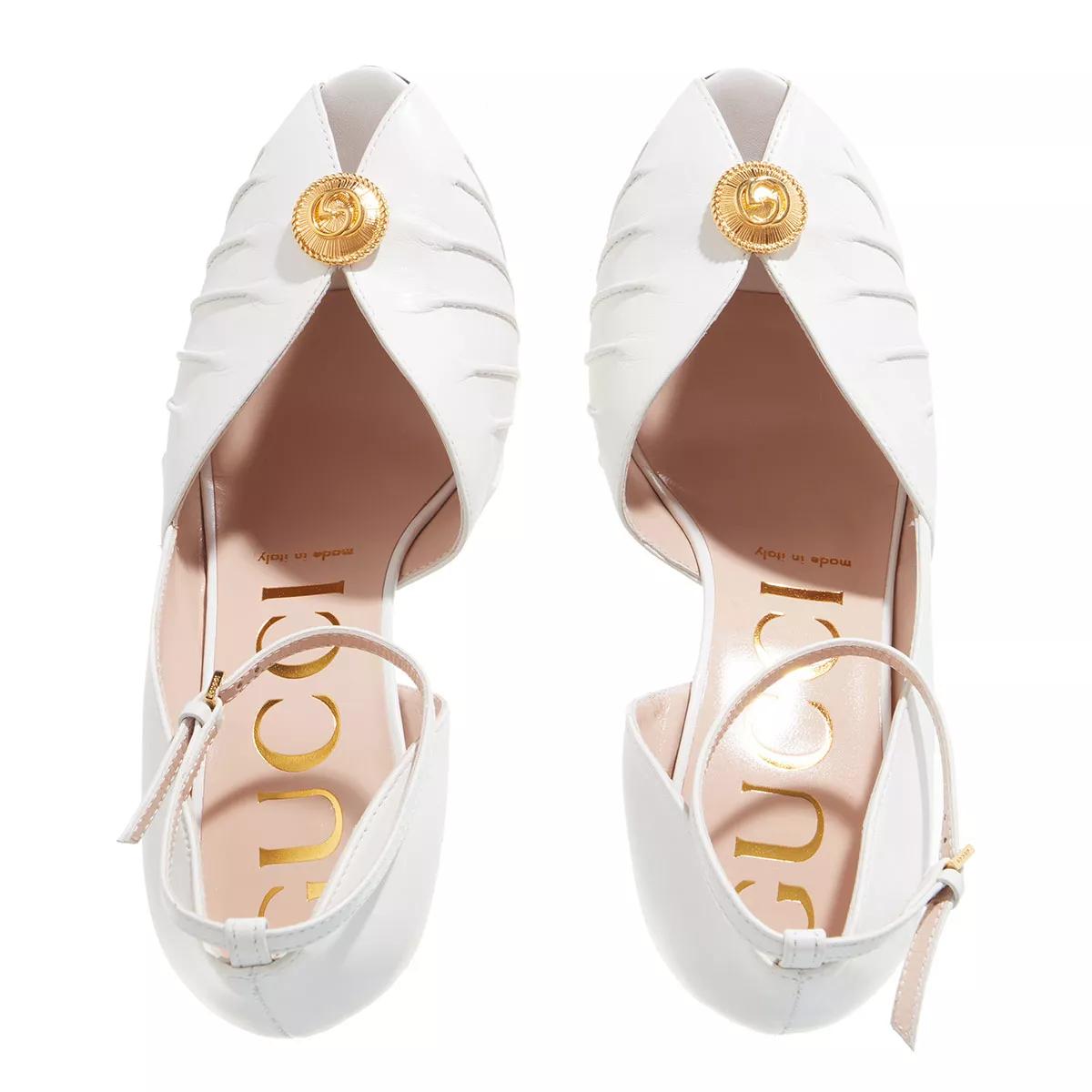 Gucci white leather on sale sandal