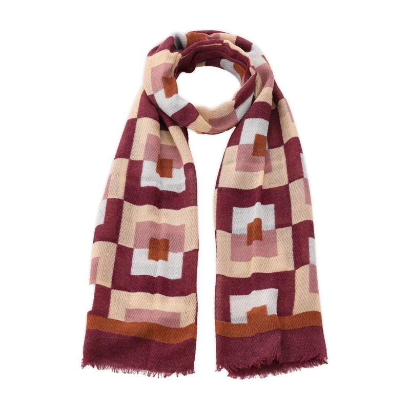 Altea Écharpe légère Schal aus Wolle Rot