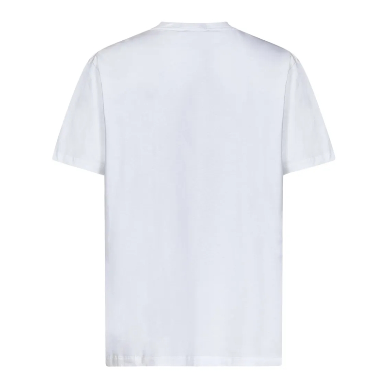 Balmain T-shirt White Cotton Jersey Crewneck T-Shirt White