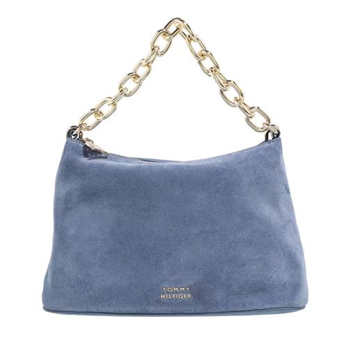 Tommy Hilfiger Casual Chic Leather Crossover Su Iconic Blue Crossbodytas