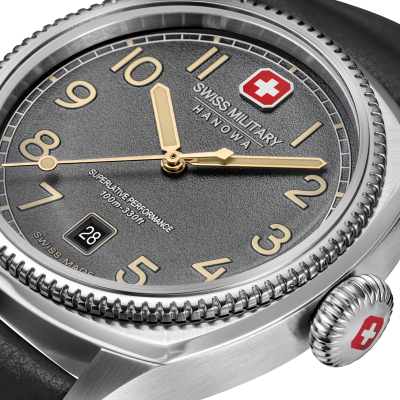 Swiss Military Hanowa Quarzuhr Quarzuhr Condor- Anzeige: 3 Zeiger- Qualität: H grau(Image 4)
