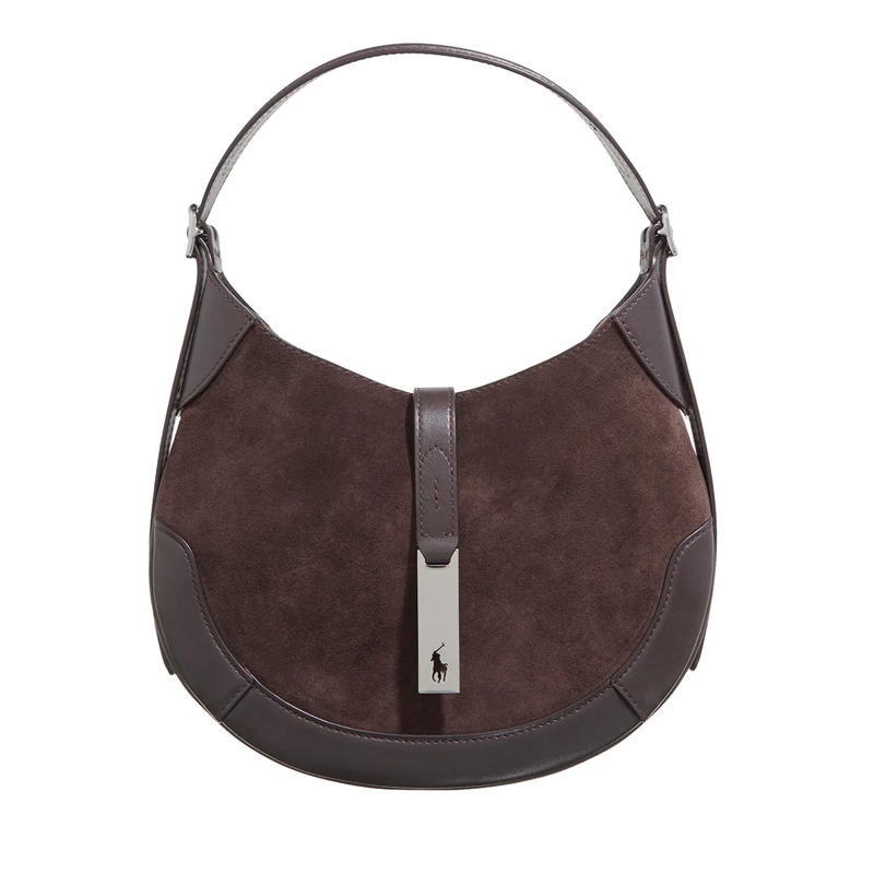 Polo Ralph Lauren Schultertasche P Id Smsh Sb-Shoulder Bag-Small Chocolate