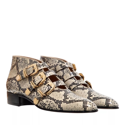 Gucci Enkellaars Ankle Boot Python Print Beige/Avana