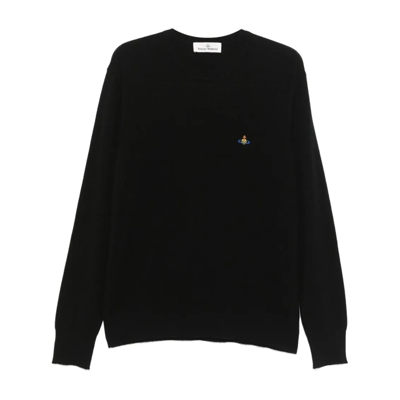 Vivienne Westwood  Black Sweatshirt With Ribbed Cuffs Black