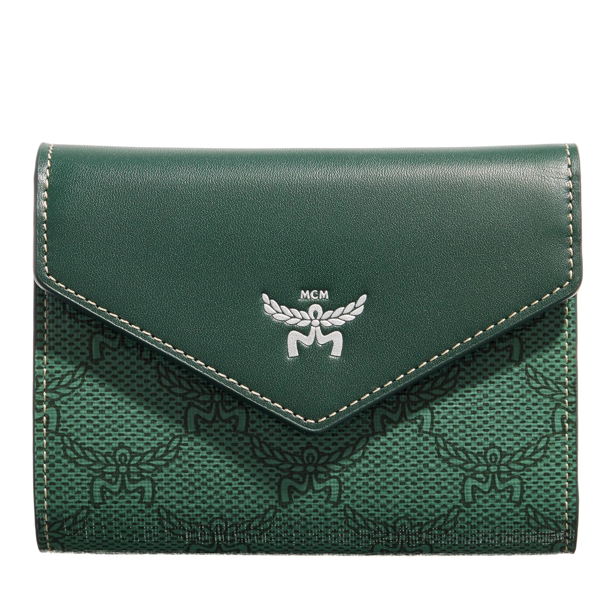 MCM Portemonnaies - Himmel Lts Small Wallet Small G0 - Gr. unisize - in Grün - für Damen