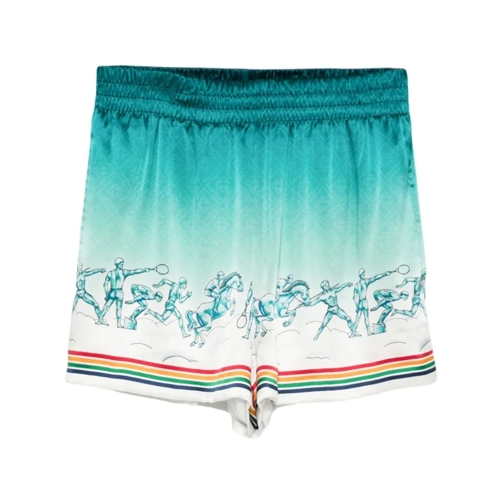 Casablanca La Deesse Du Stade Multicolor Shorts Multicolor Casual Shorts