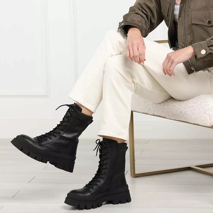 Steve madden platform combat on sale boots