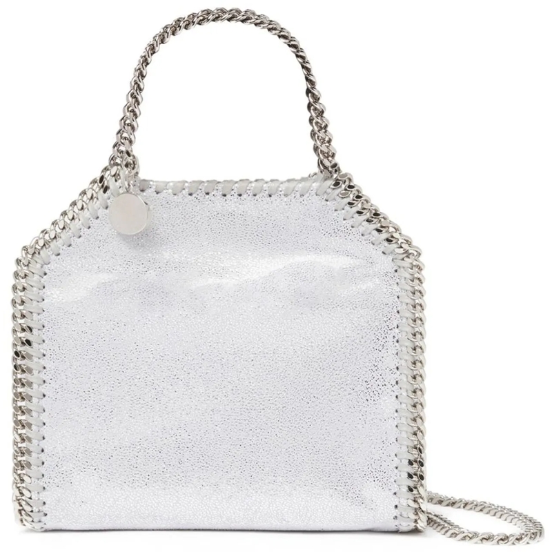 Stella McCartney Schultertasche Falabella Tiny Tote Bag silber