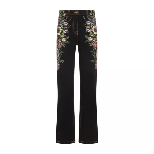 Etro Black Cotton Jeans Black 