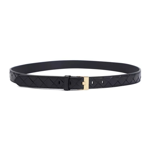 Bottega Veneta Dunne Riem Watch Belt Black